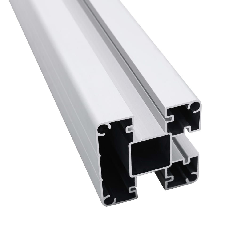 Gjerdestolper 2 stk aluminium 185 cm vidaXL