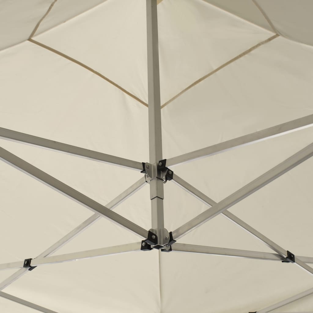 Profesjonelt foldbart festtelt aluminium 2x2 m kremhvit