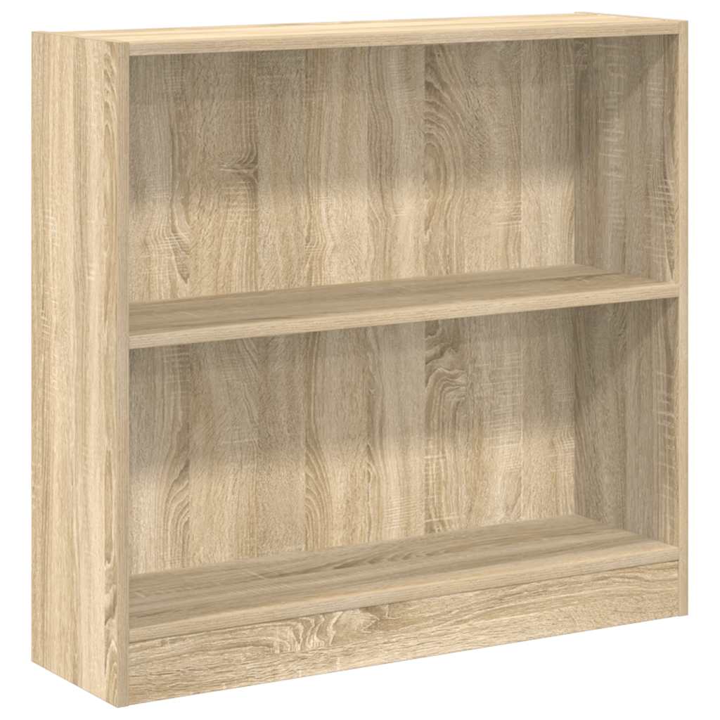 Bokhylle sonoma eik 80x24x75 cm konstruert tre