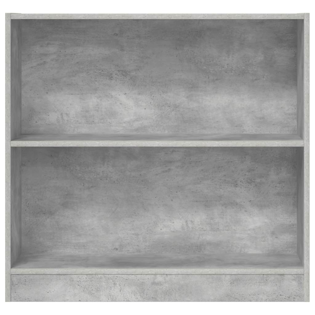 Bokhylle betonggrå 80x24x75 cm konstruert tre