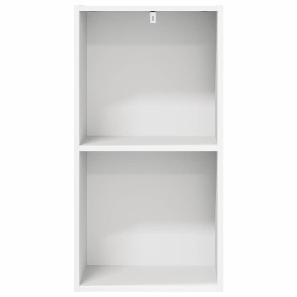Bokhylle hvit 40x30x76,5 cm konstruert tre