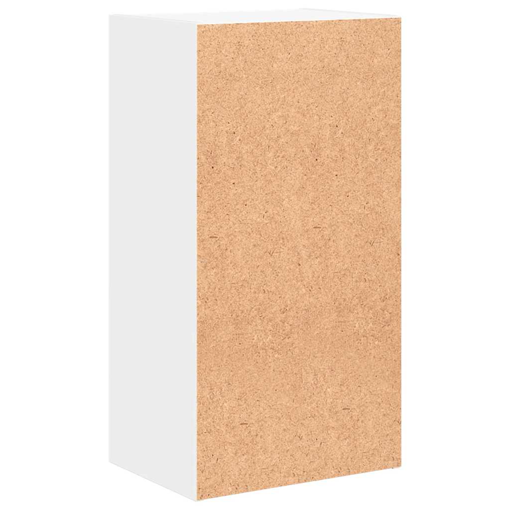 Bokhylle hvit 40x30x76,5 cm konstruert tre