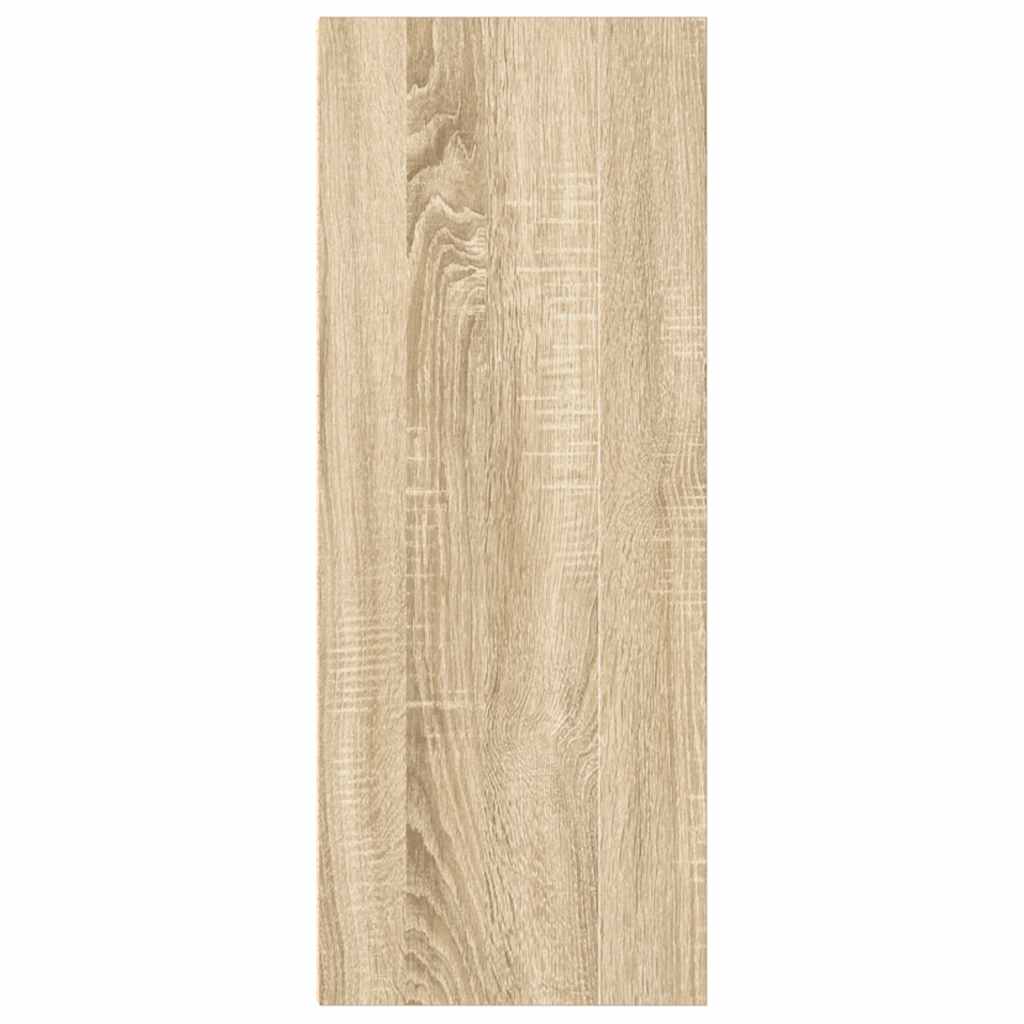 Bokhylle 2 nivåer sonoma eik 40x30x76,5 cm konstruert tre