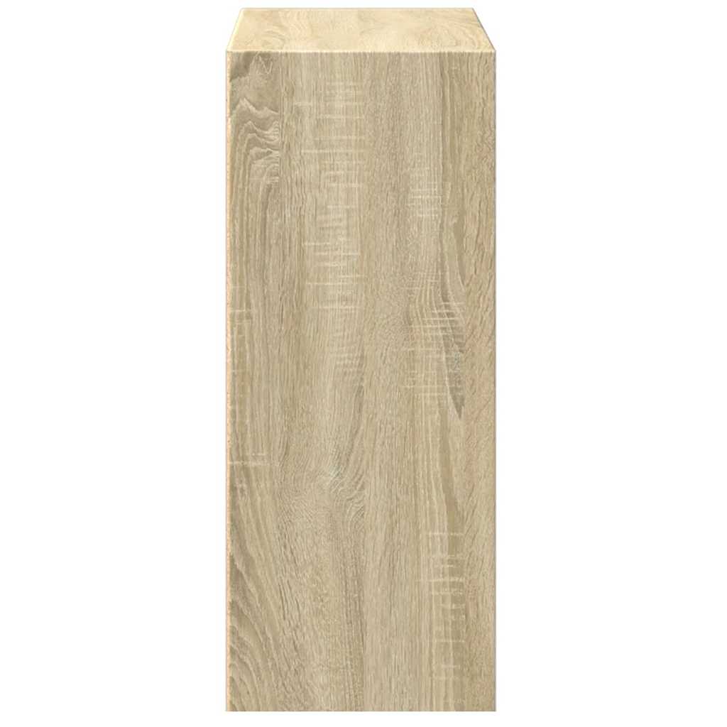 Bokhylle 2 nivåer sonoma eik 60x30x76,5 cm konstruert tre