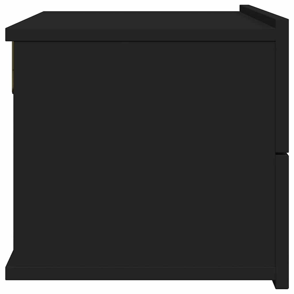 Nattbord svart 40x30x30 cm konstruert tre