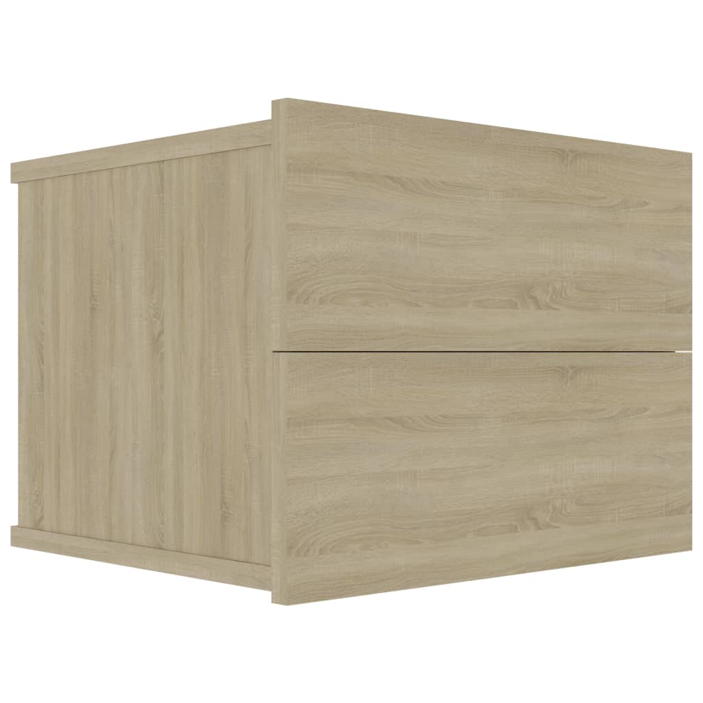 Nattbord 2 stk sonoma eik 40x30x30 cm konstruert tre