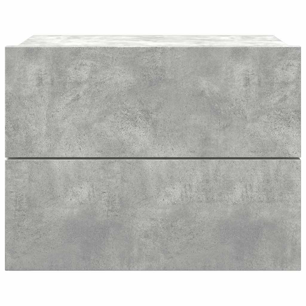 Nattbord betonggrå 40x30x30 cm konstruert tre