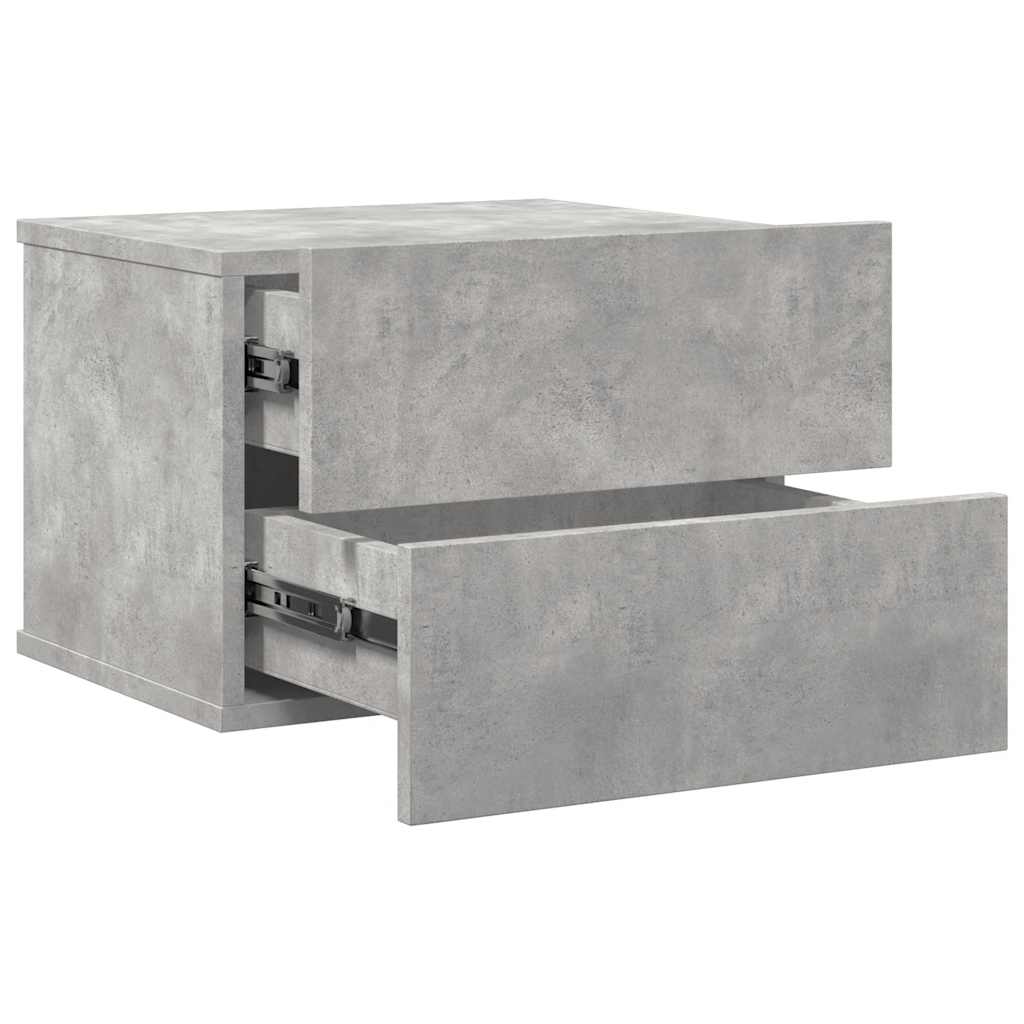 Nattbord betonggrå 40x30x30 cm konstruert tre