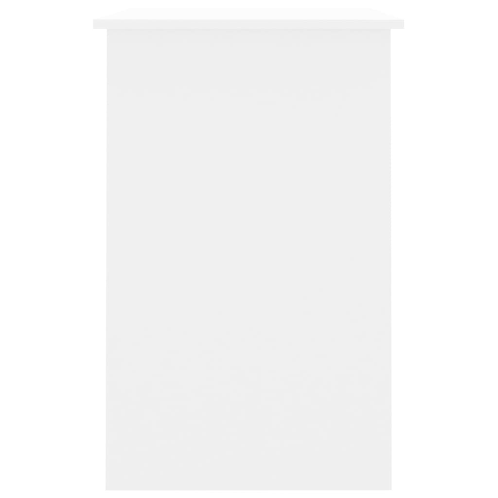 Skrivebord hvit 100x50x76 cm konstruert tre