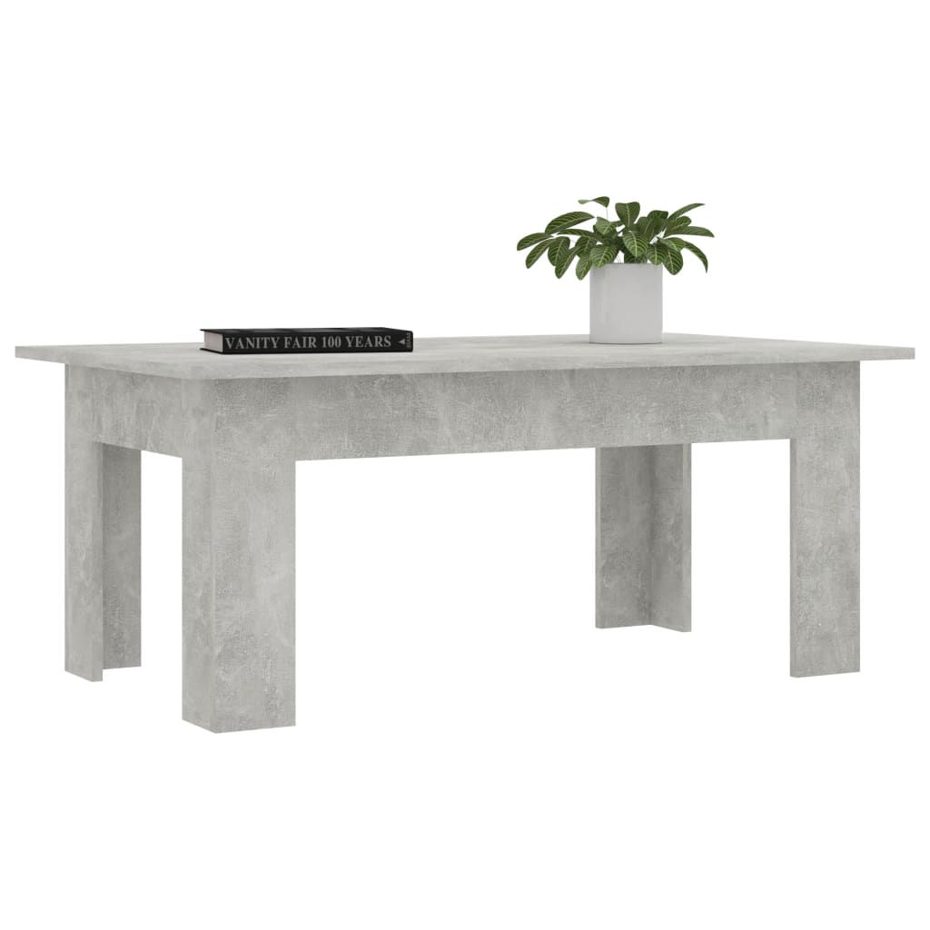 Salongbord betonggrå 100x60x42 cm konstruert tre