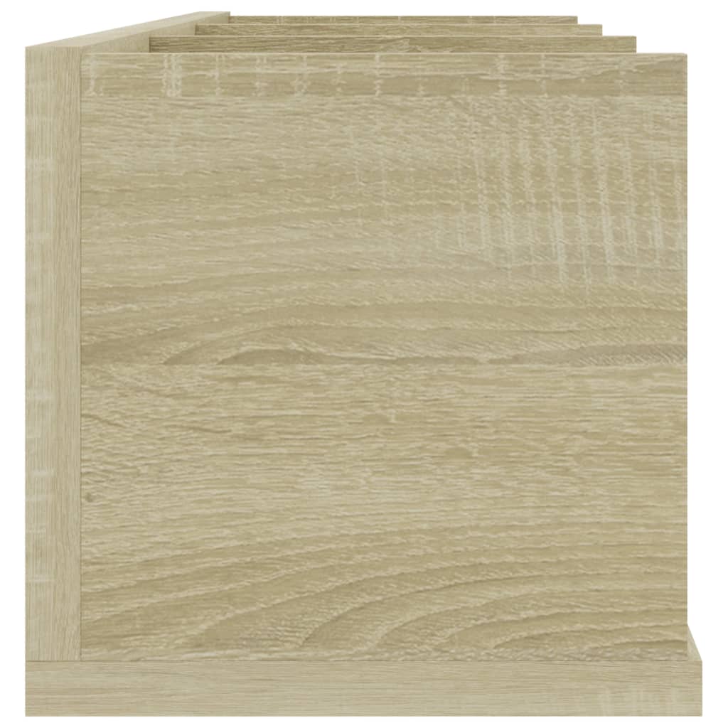 Veggmontert CD-hylle sonoma eik 75x18x18 cm konstruert tre