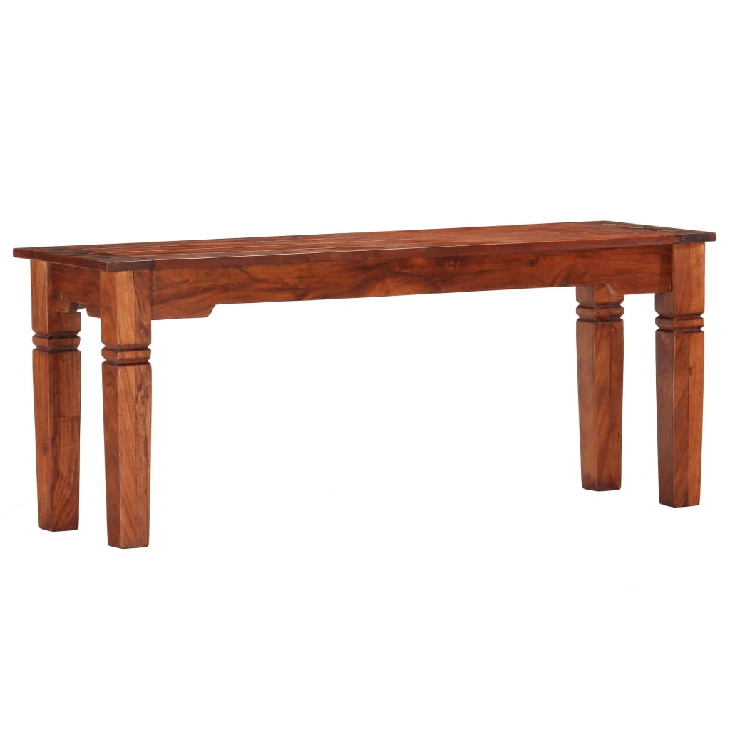 Benk 110 cm heltre akasie