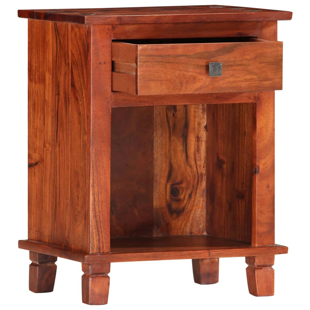 Nattbord 40x30x50 cm heltre akasie