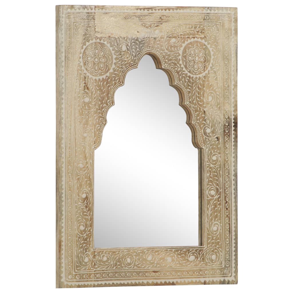 Håndmalt speil 40x55 cm heltre mango