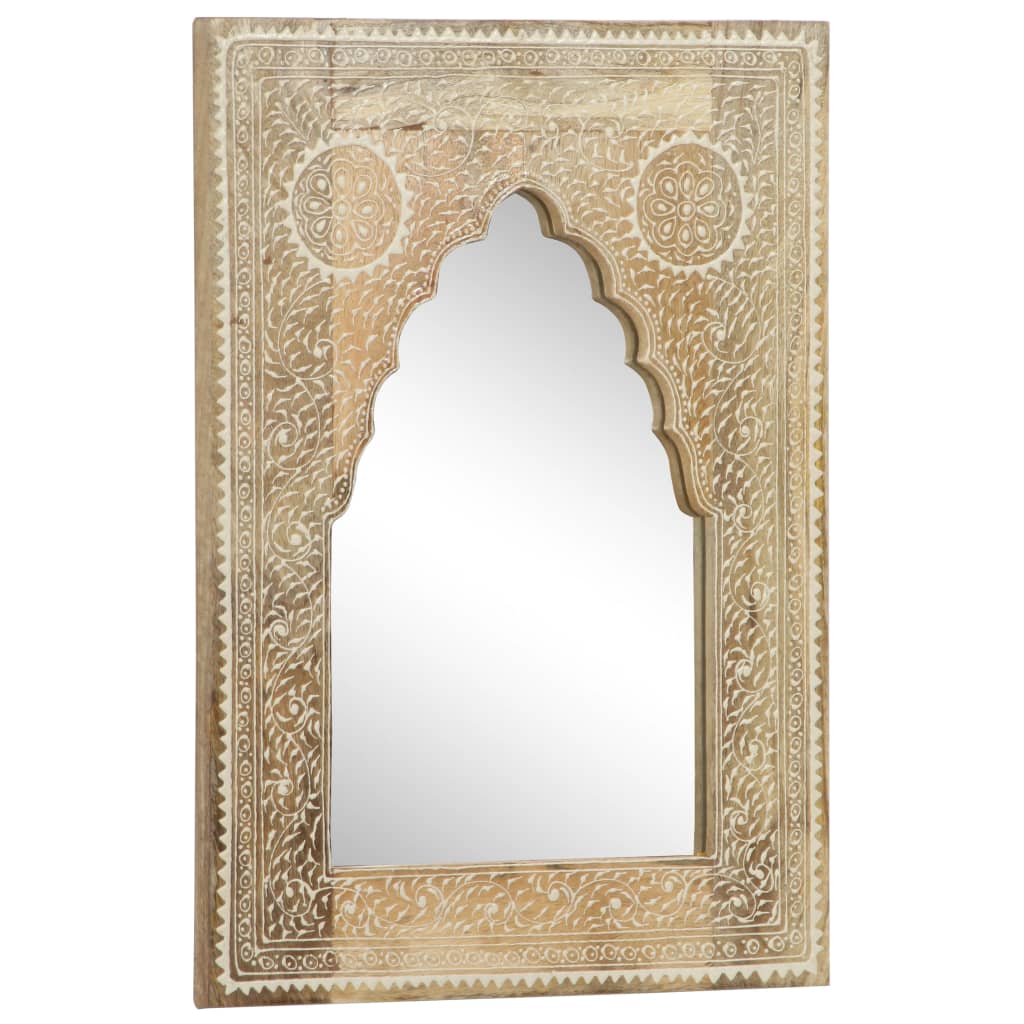Håndmalt speil 40x55 cm heltre mango