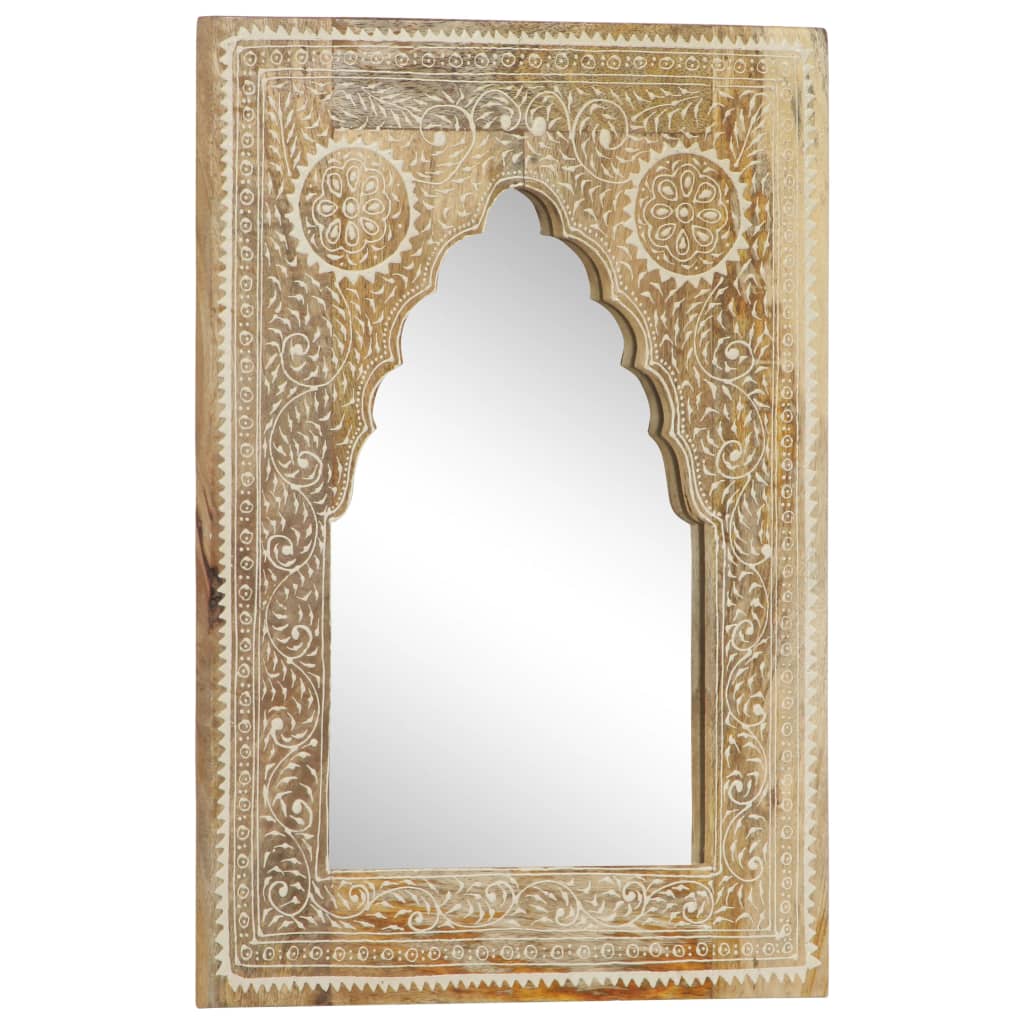 Håndmalt speil 40x55 cm heltre mango