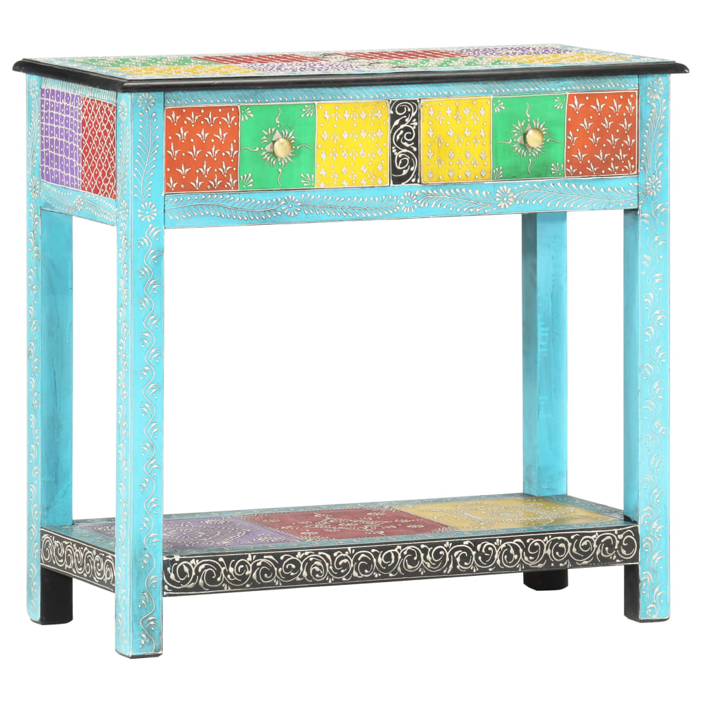 Håndmalt konsollbord 80x35x75 cm heltre mango
