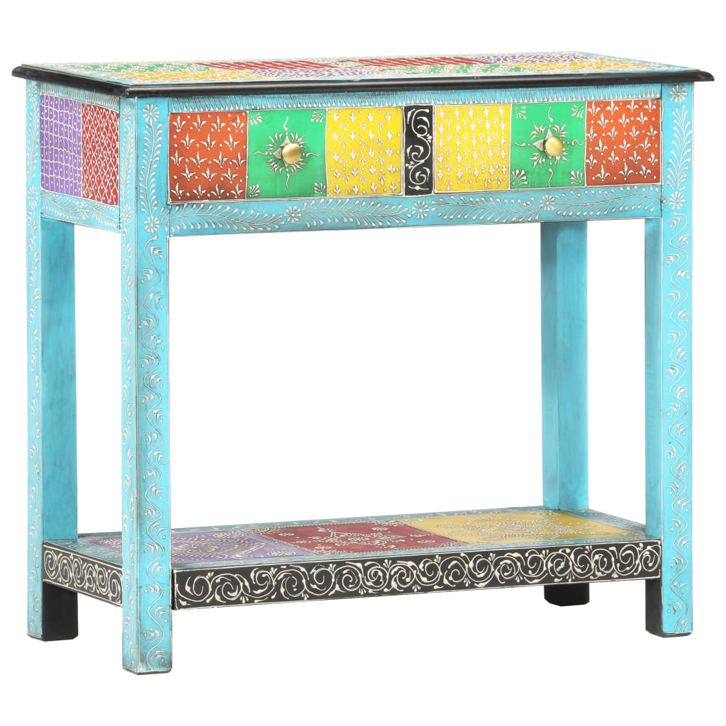 Håndmalt konsollbord 80x35x75 cm heltre mango