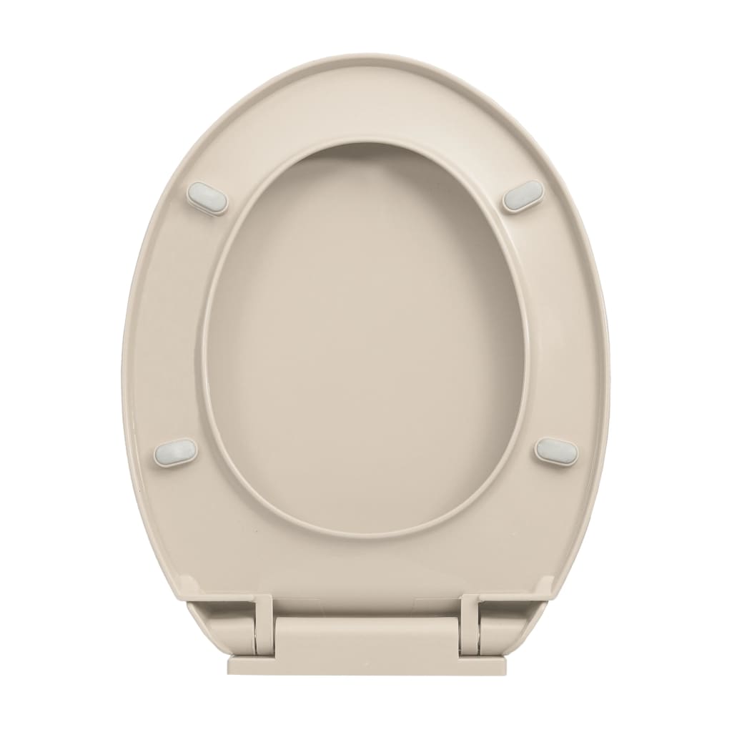Toalettsete myktlukkende aprikos oval