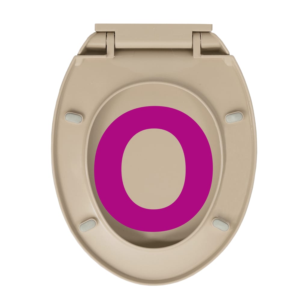 Toalettsete myktlukkende beige oval