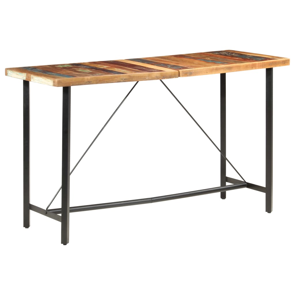 Barbord 180x70x107 cm gjenvunnet heltre