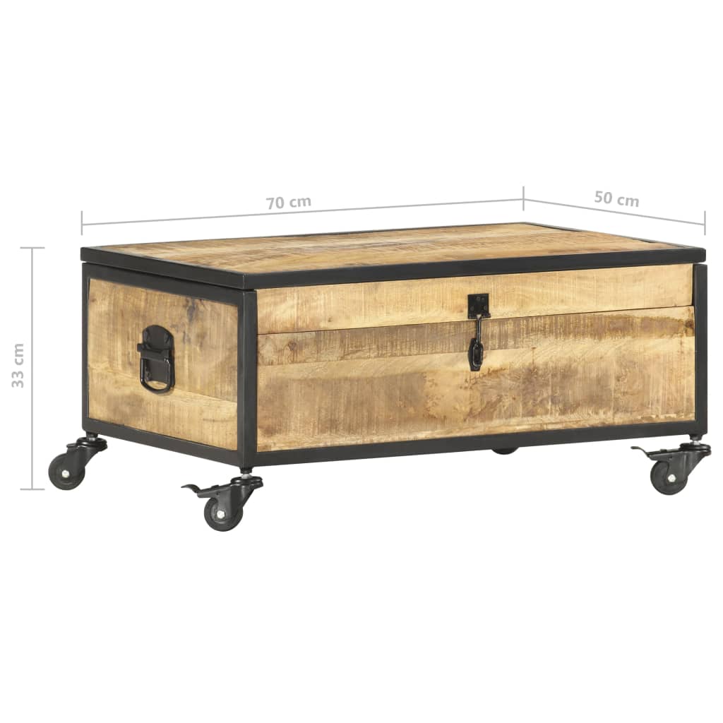 Salongbord 70x50x33 cm heltre mango