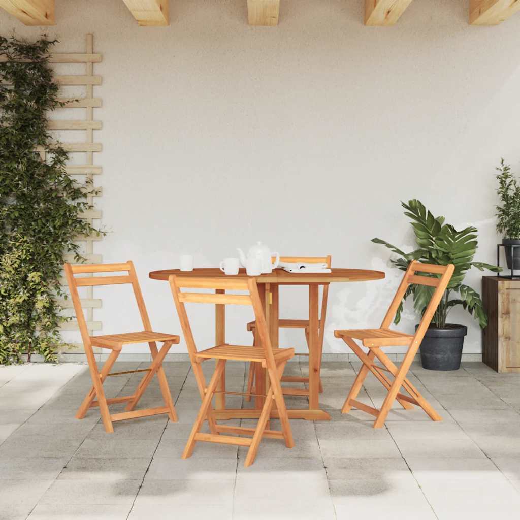 Sammenleggbart sommerfuglbord for hage 120x70x75 cm heltre teak