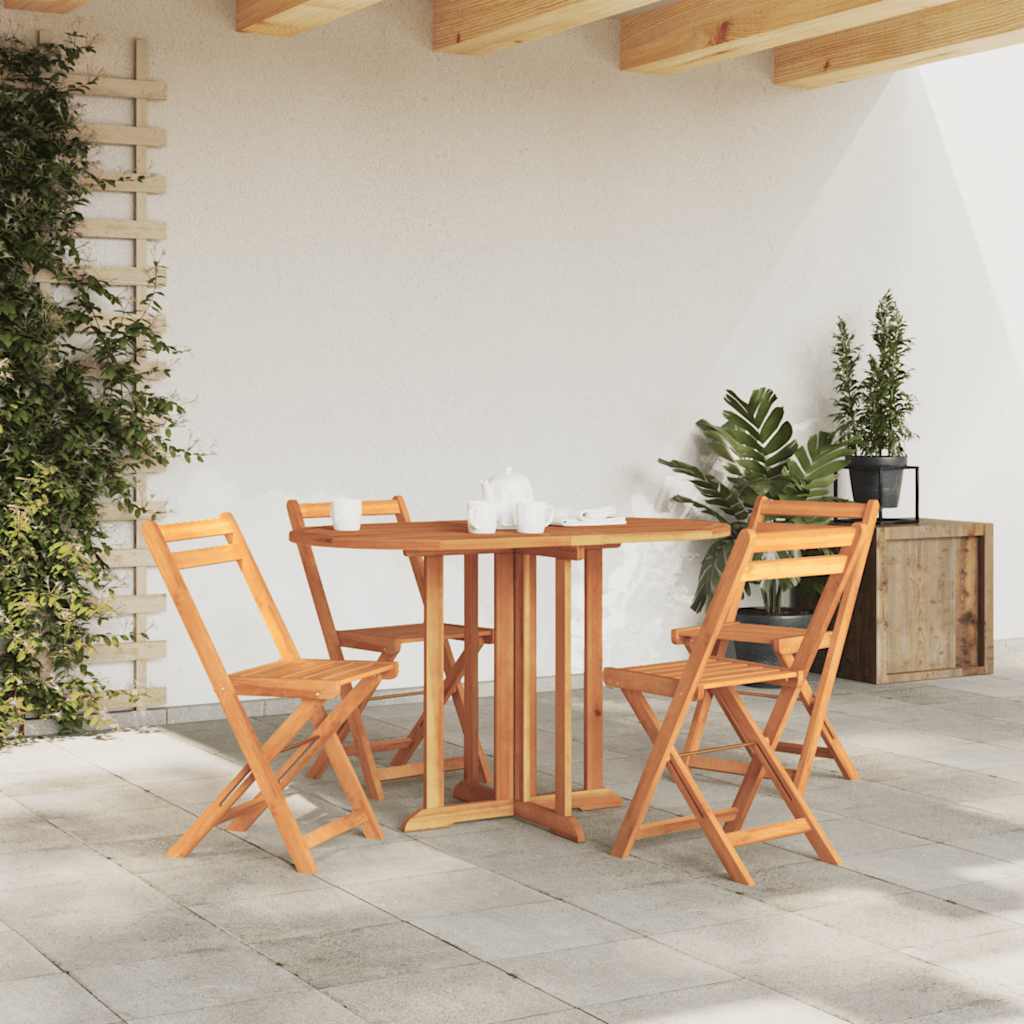 Sammenleggbart sommerfuglbord for hage 120x70x75 cm heltre teak
