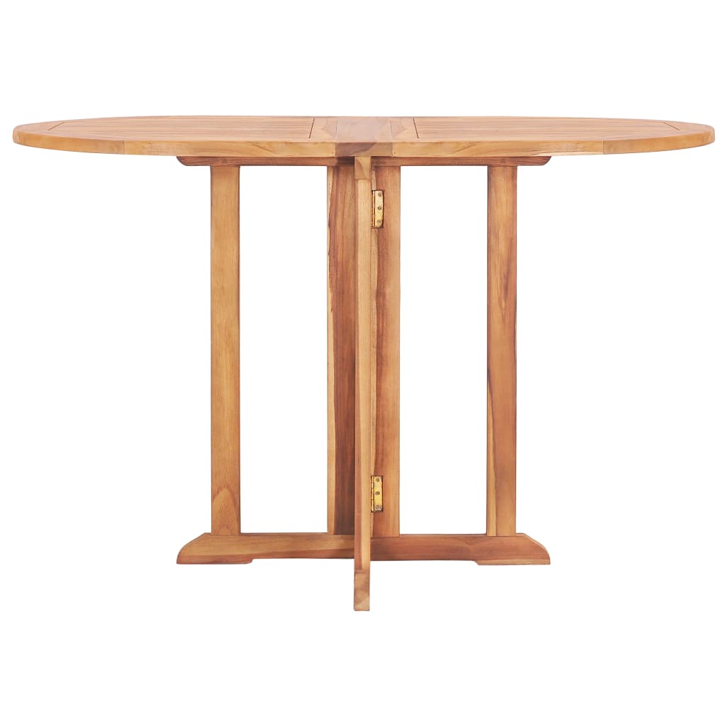 Utendørs spisestue sammenleggbar 5 deler heltre teak vidaXL