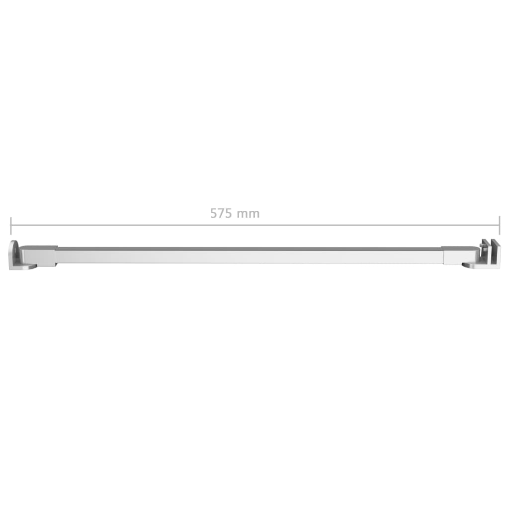 Støttearm for dusjdør rustfritt stål 57,5 cm