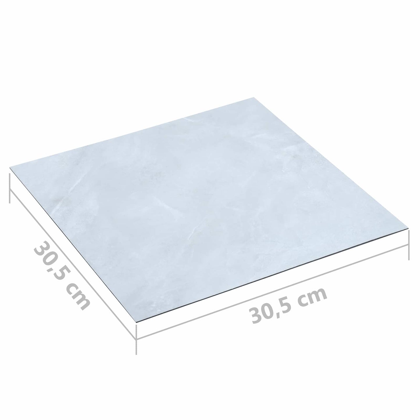 Gulvplanker 55 pcs Hvit 5,11 m² PVC