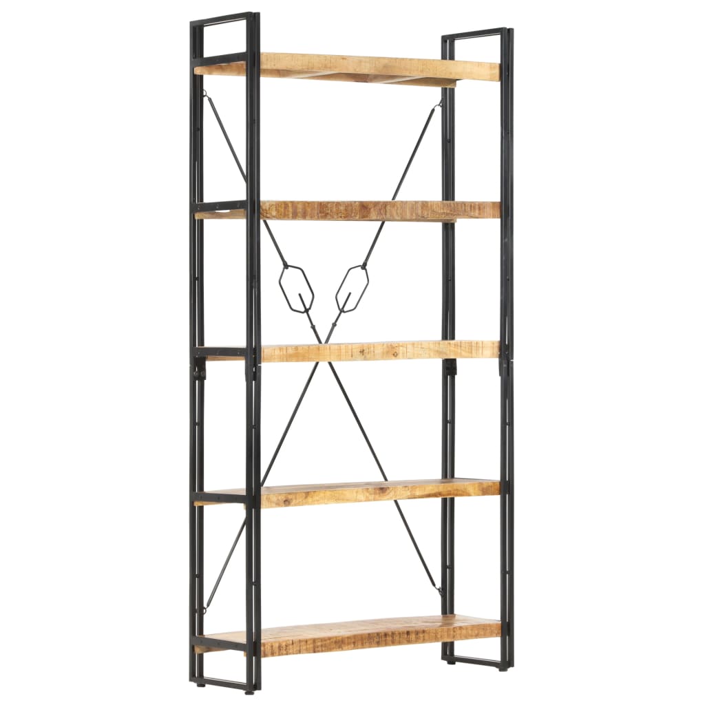 Bokhylle 5 etasjer 90x30x180 cm heltre mango vidaXL