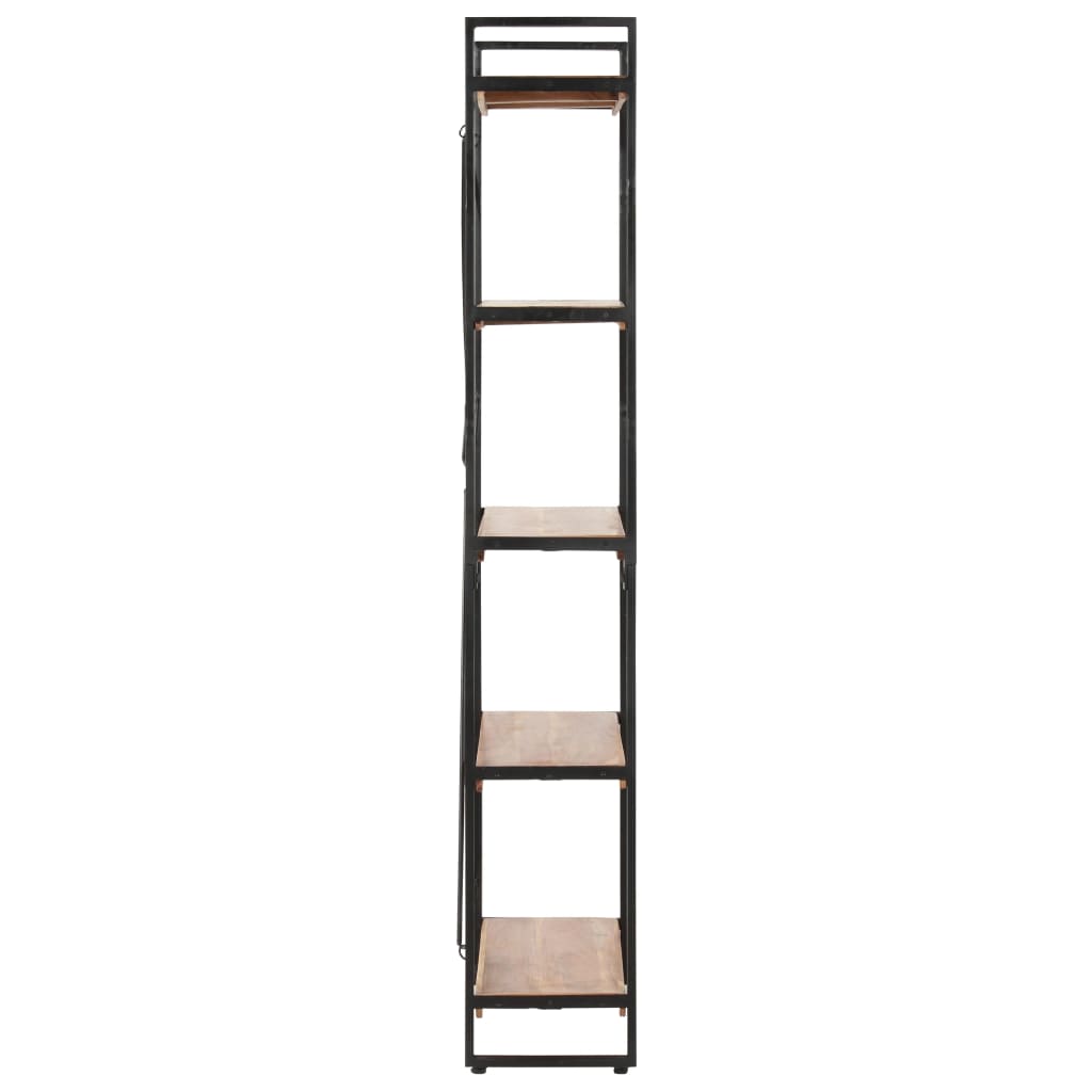 Bokhylle 5 etasjer 140x30x180 cm heltre akasie