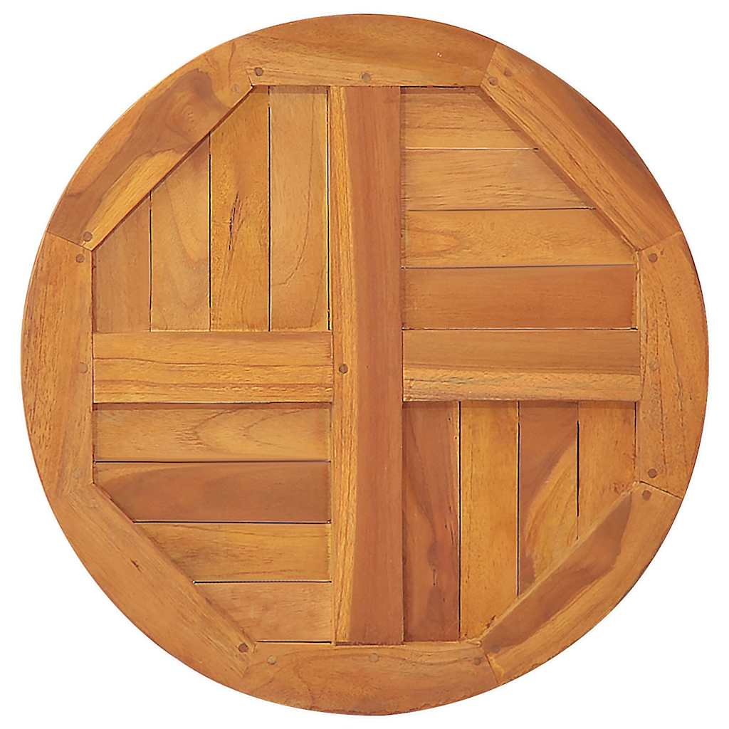 Bordplate heltre teak 2,5 cm 90 cm vidaXL