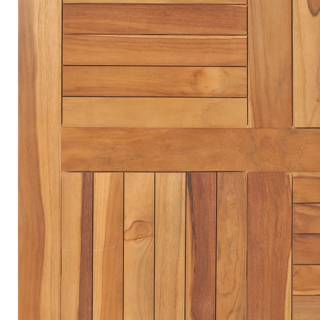 Bordplate heltre teak kvadratisk 80x80x2,5 cm