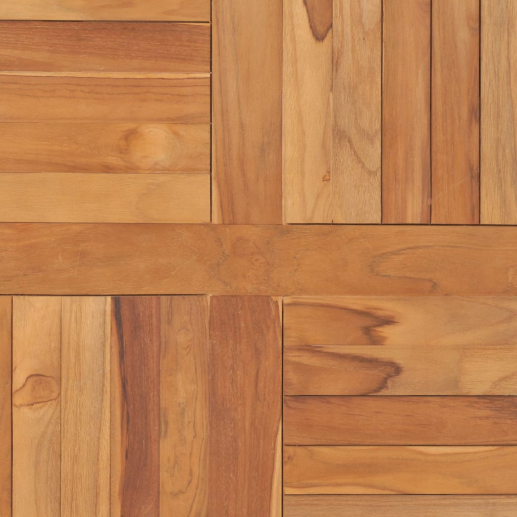 Bordplate heltre teak kvadratisk 80x80x2,5 cm