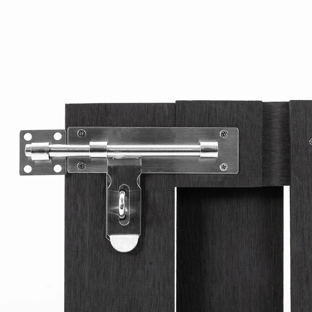 Hageport WPC 100x60 cm grå