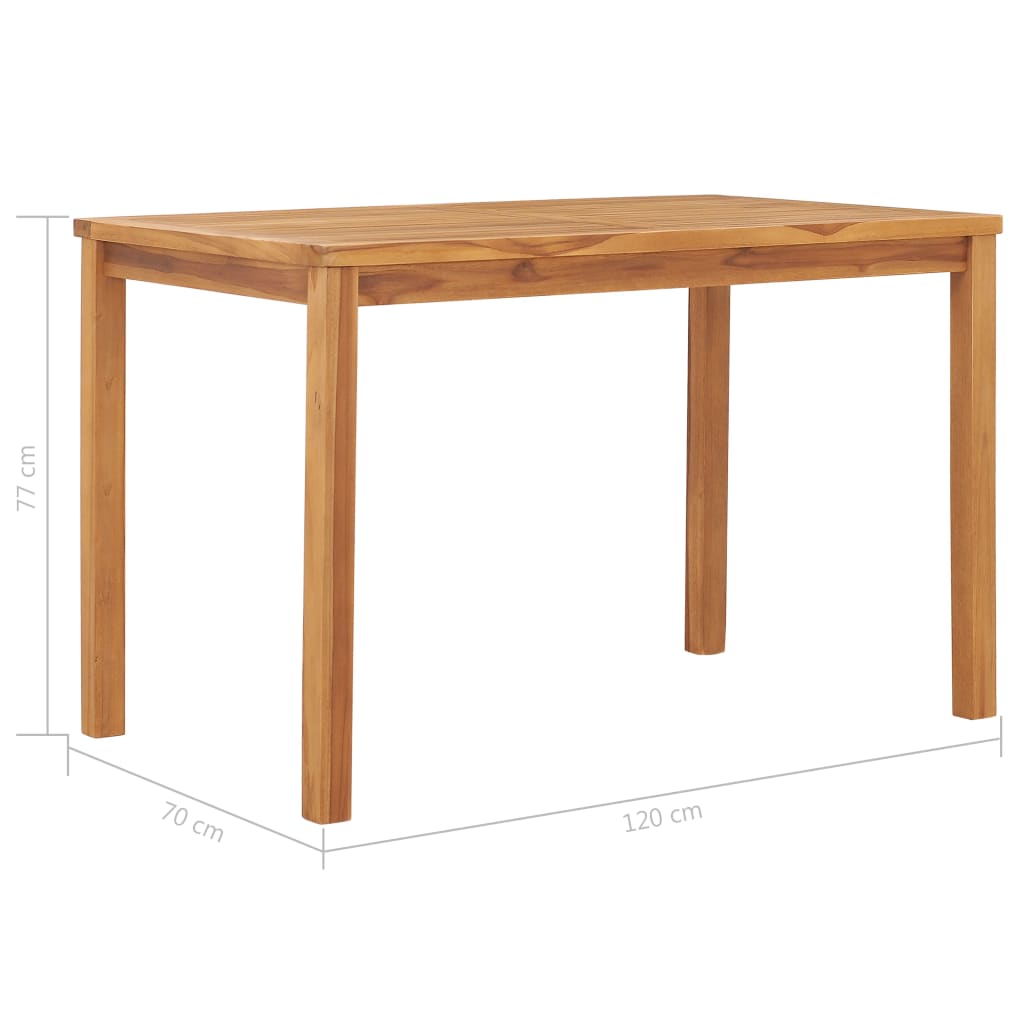 Spisebord 120x70x77 cm heltre teak