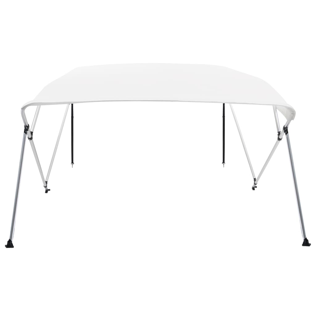 Biminitopp 4-buet hvit 243x196x137 cm
