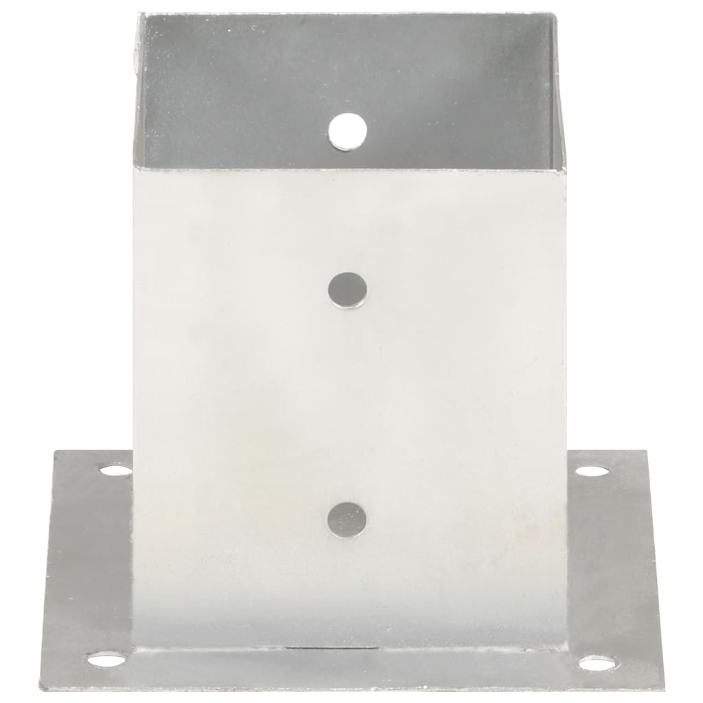 Stolpeankere 4 stk galvanisert metall 121 mm
