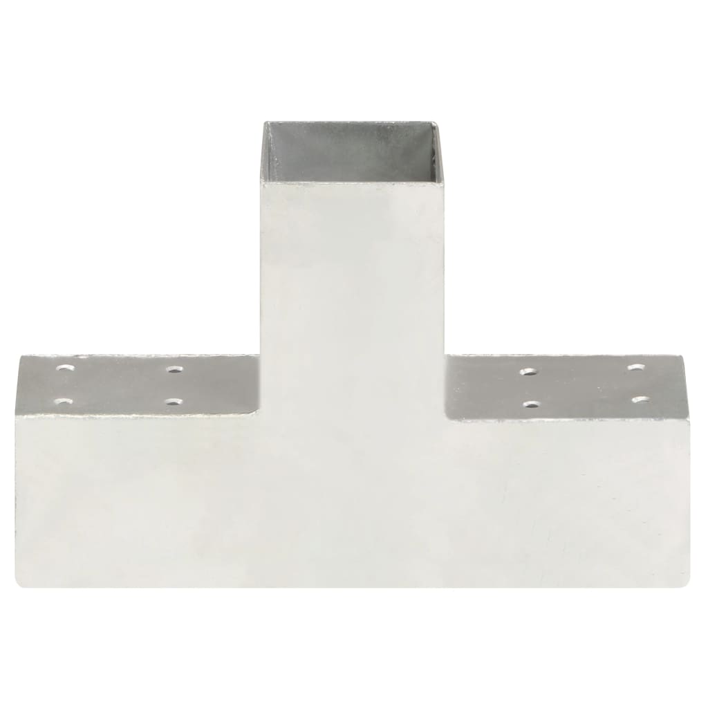 Stolpesko T-form galvanisert metall 71x71 mm