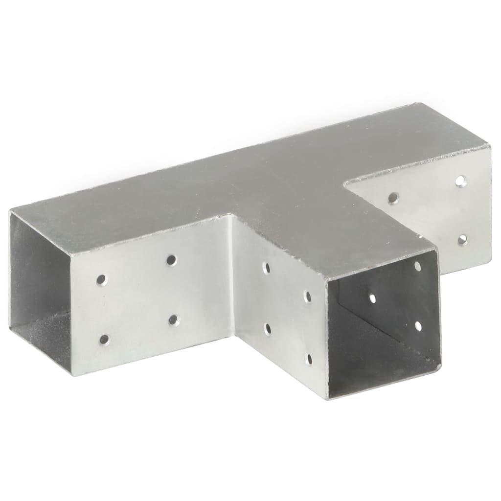 Stolpesko T-form galvanisert metall 71x71 mm