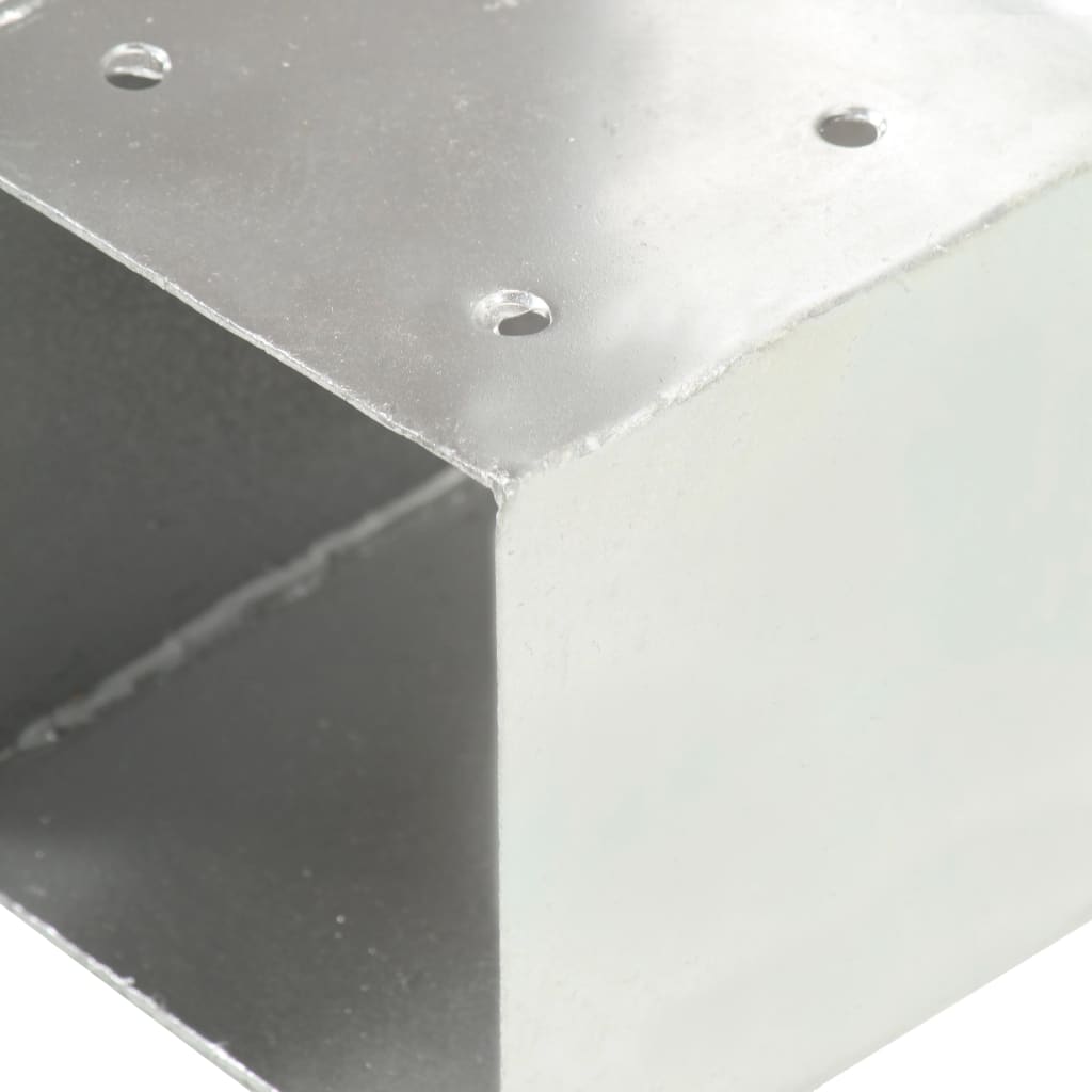 Stolpesko 4 stk T-form galvanisert metall 71x71 mm