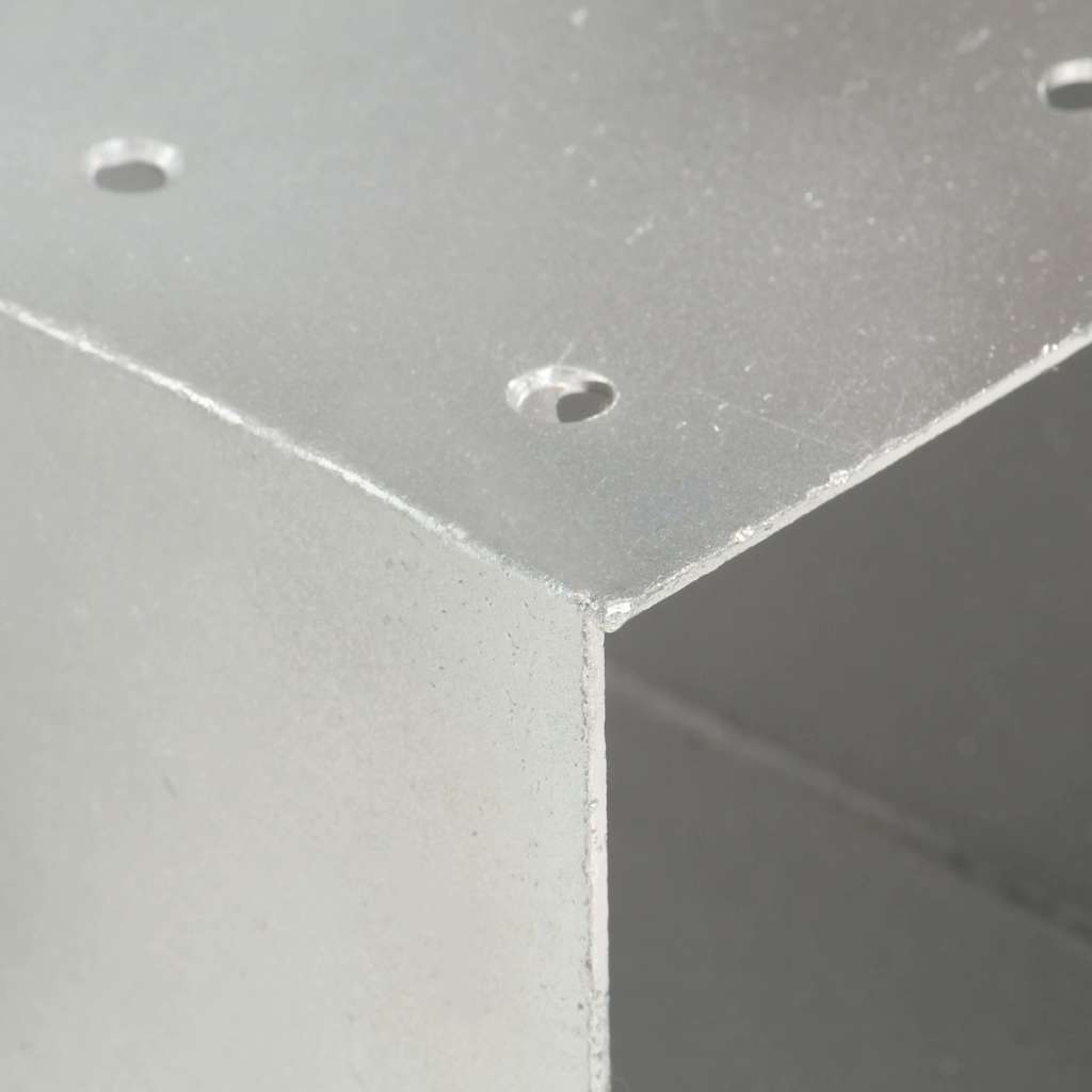 Stolpesko 4 stk Y-form galvanisert metall 71x71 mm