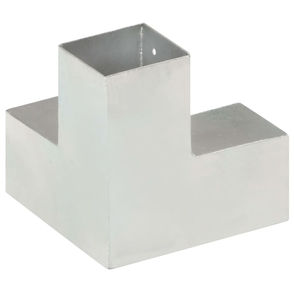 Stolpesko Y-form galvanisert metall 81x81 mm