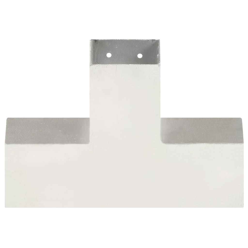 Stolpesko X-form galvanisert metall 81x81 mm