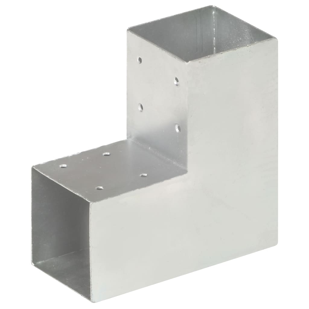 Stolpesko L-form galvanisert metall 91x91 mm