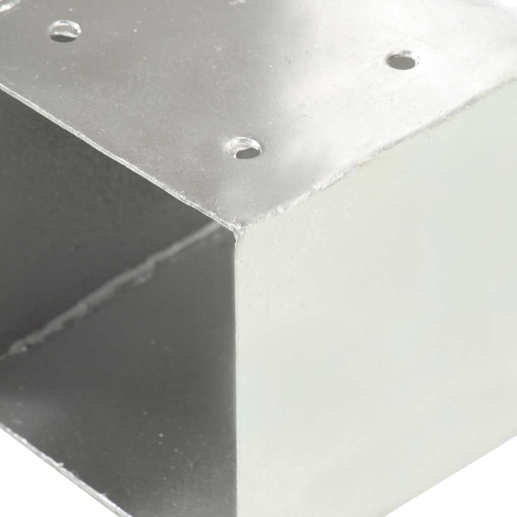 Stolpesko 4 stk T-form galvanisert metall 101x101 mm