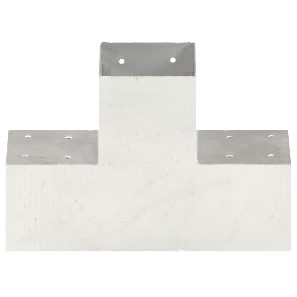 Stolpesko X-form galvanisert metall 101x101 mm