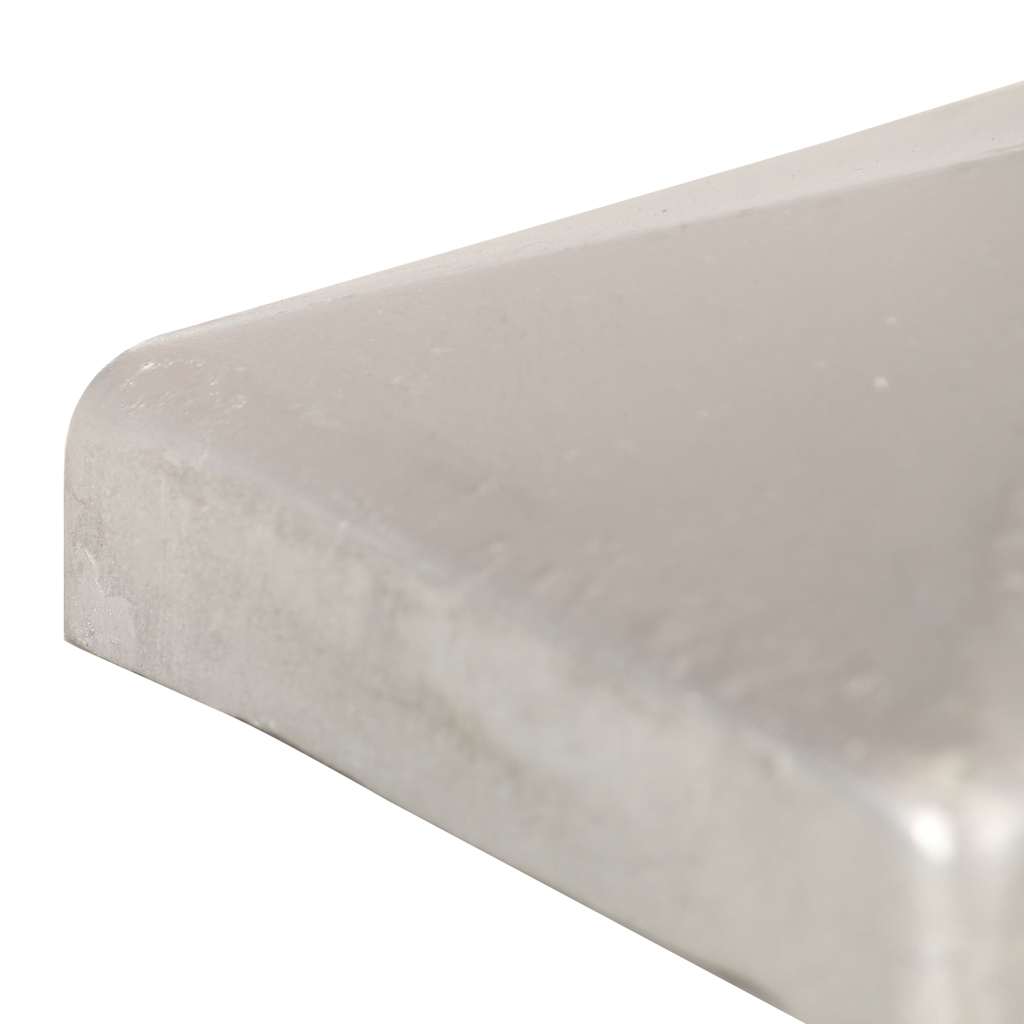 Gjerdestolpehatter pyramide 6 stk galvanisert metall 81x81 mm